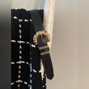 Black and Gold Women's Belt